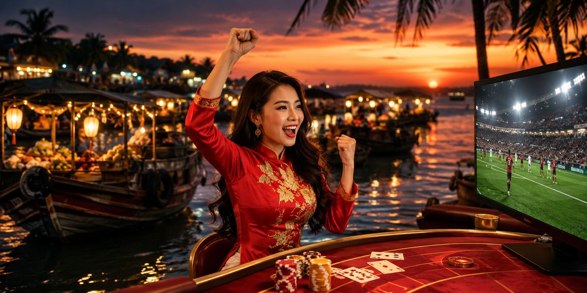 Người chơi tại Phú Quốc trải nghiệm baccarat trực tuyến trong không gian thư giãn
